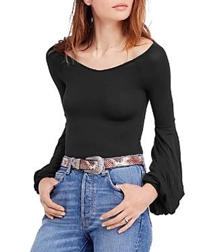 Free People To The Tropics Top In Black