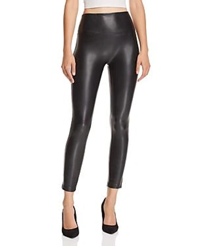 Olivaceous Faux-leather Leggings In Black