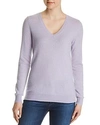 C By Bloomingdale's V-neck Cashmere Sweater - 100% Exclusive In Marled Lilac