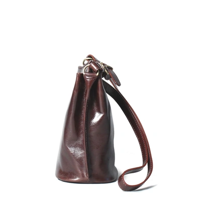 Maxwell Scott Bags Ladies Rich Brown Italian Leather Bucket Bag