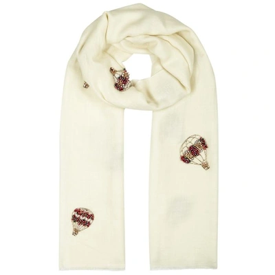 Janavi Jewelled Hot Air Balloons Cashmere Scarf