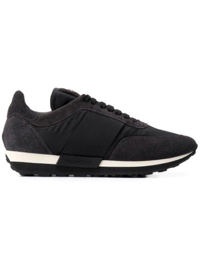 Moncler Louise Panelled Mesh Sneakers In Black