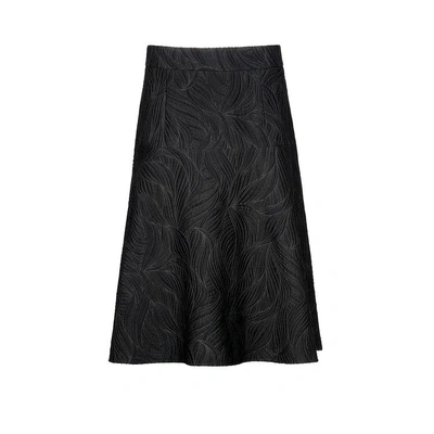 Wtr  Simone Jacquard Midi Skirt Black