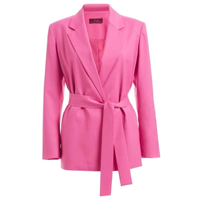 Wtr  Sierra Pink Wrap Blazer Jacket