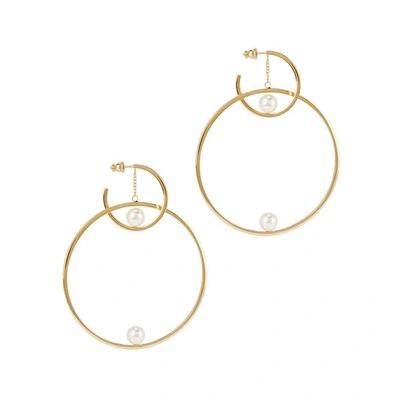 Chloé Darcey Gold-tone Hoop Earrings