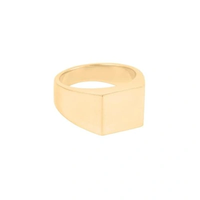 Susan Caplan Contemporary 18ct Gold Vermeil Square Signet Ring