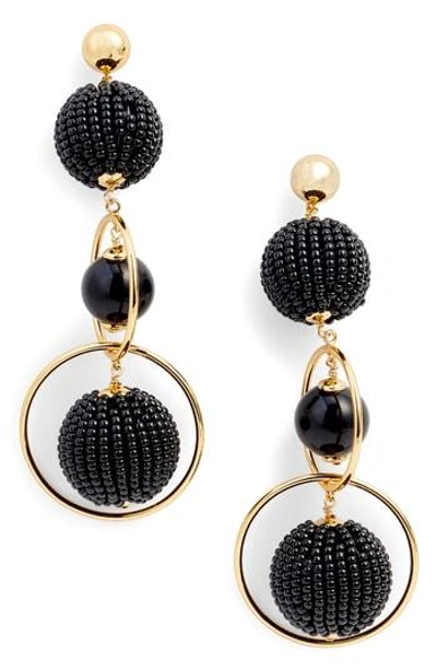 Kate Spade Beads And Baubles Drop Earrings In Black
