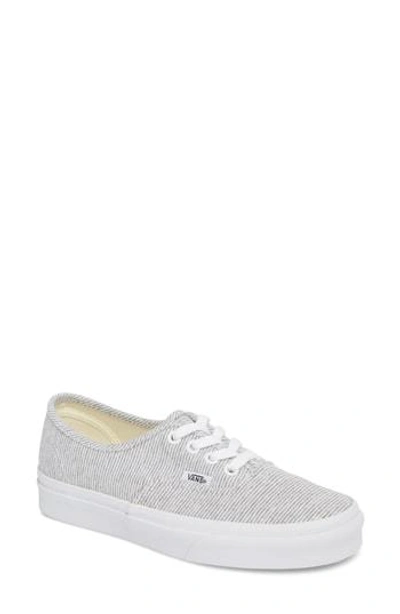 Vans 'authentic' Sneaker In Jersey Grey/ True White
