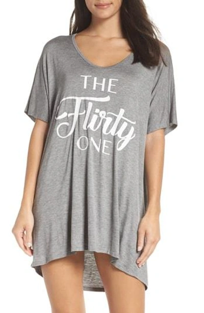 Show Me Your Mumu Benji Sleep Tee In Grey - Flirty One