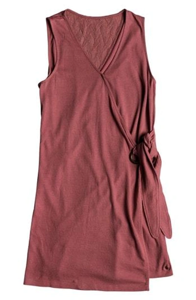 Roxy Rhythm Of Luck Cotton Shift Dress In Withered Rose
