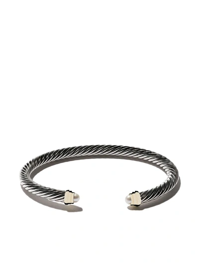 David Yurman 14kt Yellow Gold Cable Classics Pearl Bracelet In S4bpe