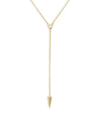 Kc Designs 14k Yellow Gold & Diamond Spike Pendant Necklace