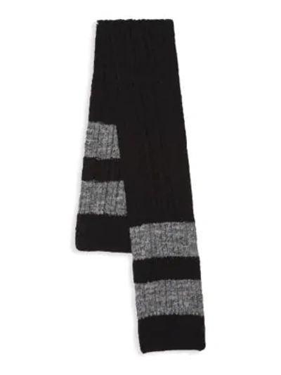 Bickley + Mitchell Classic Textured Scarf In Black
