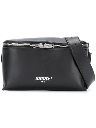 Golden Goose Logo Print Belt Bag In Ablack
