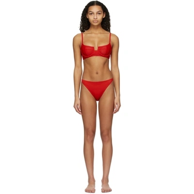 Solid & Striped Red Re/done Edition 'the Harley' Bikini