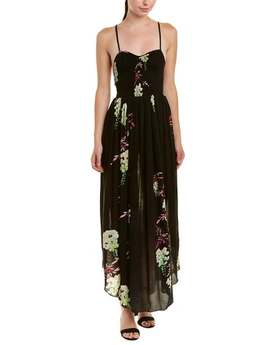 Free People Beau Smocked Maxi Dress In Black ModeSens