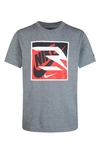 3 Brand Kids' Rwb Nike X Futura Box Logo Graphic T-shirt In Carbon Heather