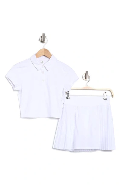 90 Degree By Reflex Airlux Polo & Skirt Set In White