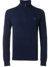 Polo Ralph Lauren Men's Big & Tall Cotton Quarter-zip Sweater In Blue