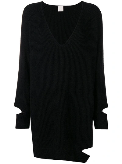 Pinko Cut Out V In Black