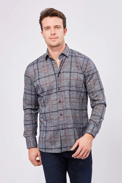 Max Colton James Shirt In Grey Multi