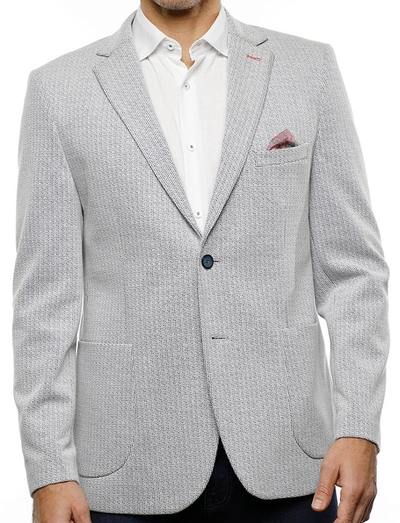 Luchiano Visconti White & Navy Sport Coat (tall) In Multi
