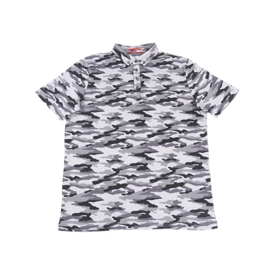 Luchiano Visconti Leo Grey Camo Polo In Multi