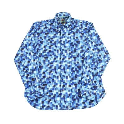 Luchiano Visconti Boxes On Boxes Shirt In Multi