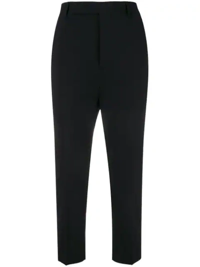 Rick Owens Cropped Trousers In Black