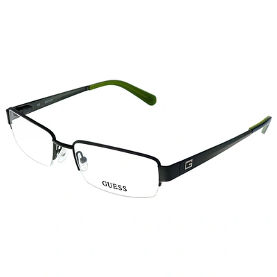 Guess Gu 1767 Ol 53mm Unisex Semi-rimless Eyeglasses 53mm In Green