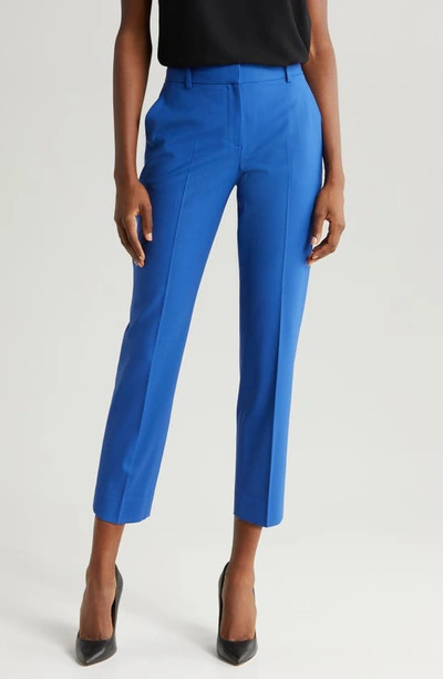 Theory Treeca Stretch Wool Trousers In Lupine