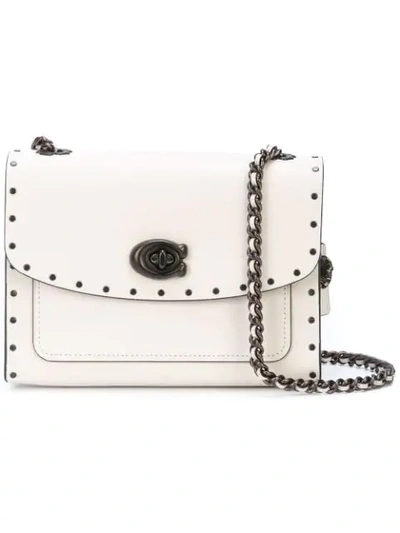 Coach Studded Parker Bag In White