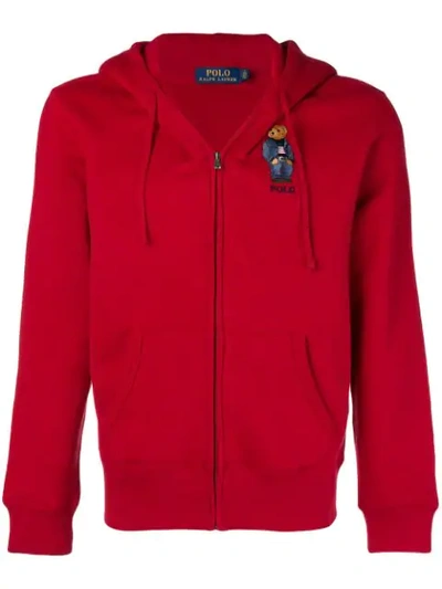 Polo Ralph Lauren Zipped Jacket In Red