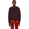 Givenchy Bordeaux Branded Sweater In Burgundy