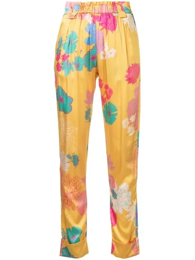 Stine Goya Floral Print Trousers In Multicolour