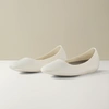 Allbirds Womens Knit Slip On Round Toe Ballet Flats Beige In White