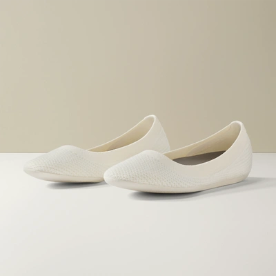 Allbirds Womens Knit Slip On Round Toe Ballet Flats Beige In Beige