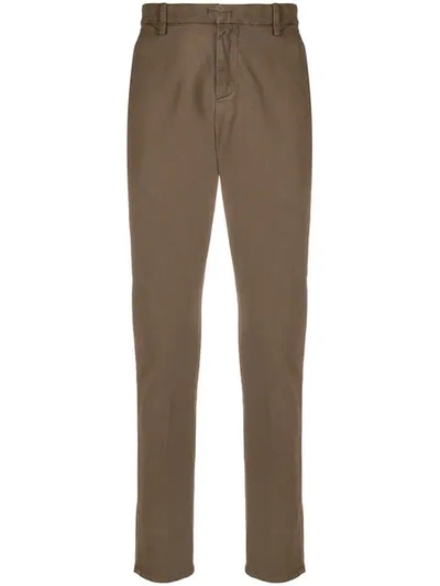 Dondup Classic Slim Chinos In Brown