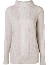 Lorena Antoniazzi Pigtail Knit Sweater - Neutrals