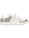 Moncler Contrast Low-top Sneakers In White