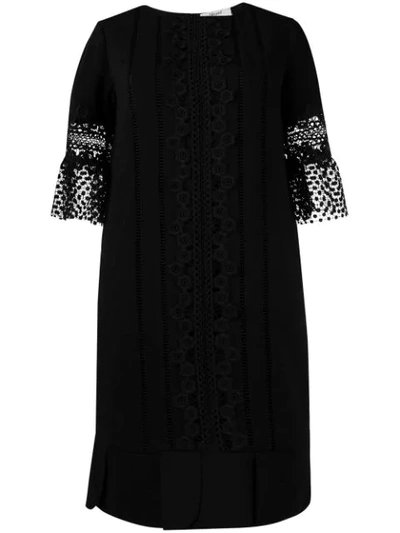 Blugirl Lace Detailing Dress In Nero