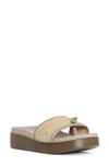 Donald Pliner Farrah Platform Sandal In Taupe-tau