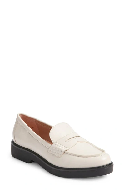 Nordstrom Lafayette Penny Loafer In Ivory Shell