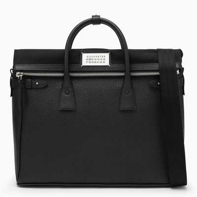 Maison Margiela 5ac Daily Black Leather Handbag