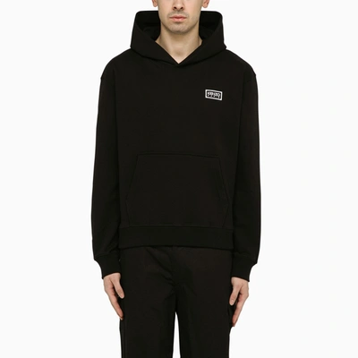 Kenzo Black Sweatshirt Hoodie With Logo