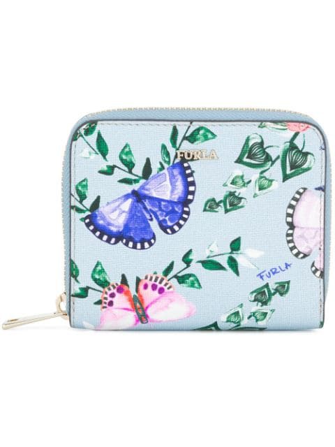 Butterflies large zip around purse