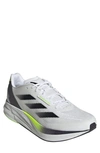 Adidas Originals Duramo Running Sneaker In White/ Black/ Aurora