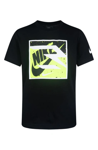 3 Brand Kids' Rwb Nike X Futura Box Logo Graphic T-shirt In Black