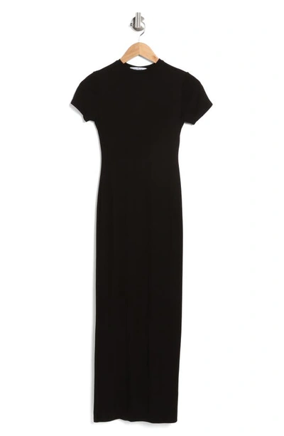 Velvet Torch T-shirt Maxi Dress In Black