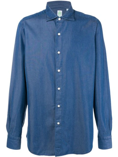 Finamore 1925 Napoli Tokyo Shirt - Blue